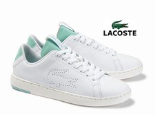 Image of NEW Lacoste Carnaby Evo Women's White Leather Fashion Trainers UK 6.5 RRP £90