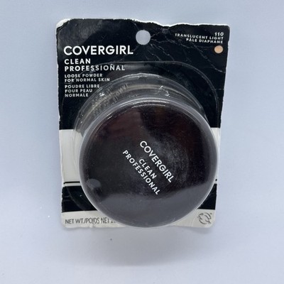 NOS Covergirl Clean Professional Loose Powder 110 Translucent Light 0.7oz Sealed