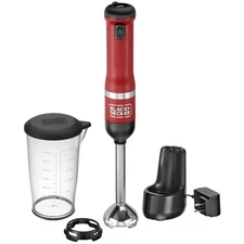 BLACK+DECKER Kitchen Wand Blender Kit, Red - BCKM1011K06