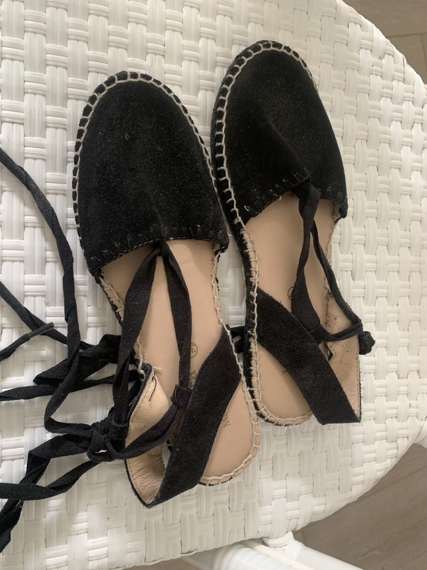 Viguera Ladies Sandals Size 37 New Black Suede