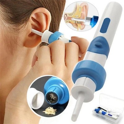 Cordless Electric Ear Wax Remover Vacuum Cleaner Tool Gentle Ear Cleaning Kit