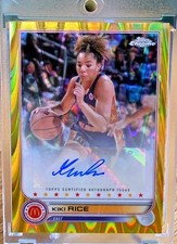 Kiki Rice Topps Chrome 2022 Mcdonald's All American. Gold 49/50