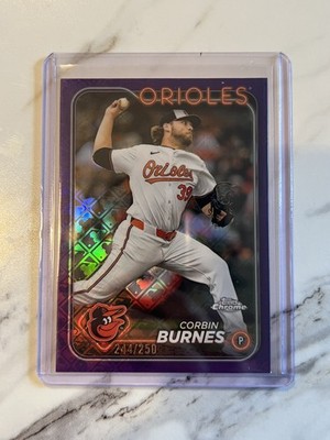 2024 Topps Chrome Logofractor Edition - Corbin Burnes #3 Purple Refractor /250