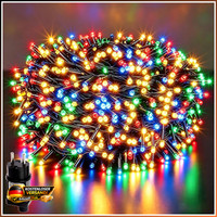LED Lichterkette 10M 100LED Bunt FüR Innen Und AußEn Dekoration Weihnachten
