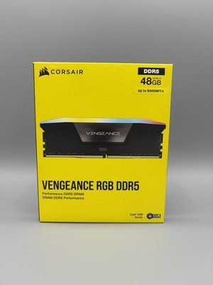 Corsair Vengeance RAM RGB DDR5 48GB Kit (2x24GB) 6400MHz CMH48GX5M2E6000C36  
