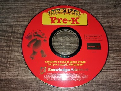 JumpStart Pre-K PC/Mac CD-ROM ver. 1.2.1 Knowledge Adventure 1996 for Windows 95