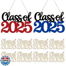 Large Size 7" Wooden Class of 2025 Ornaments to Paint Senior Sign