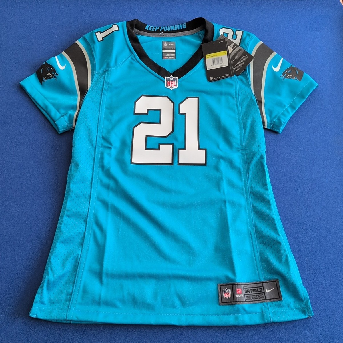 Small Women's NIKE NFL Carolina Panthers Jeremy Chinn #21 Football