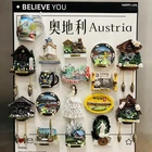 Austria Travel Souvenir Metal Fridge Magnet – Vienna Salzburg Innsbruck Gift