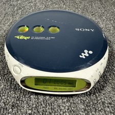 Sony D-EJ360 Navy Blue CD Walkmn PSYC G-Protection Parts Or Repair PLEASE READ