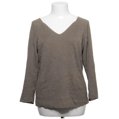 H&M, Strickpullover, Größe: L, Grau, Baumwolle/Leinen, Einfarbig #IsP
