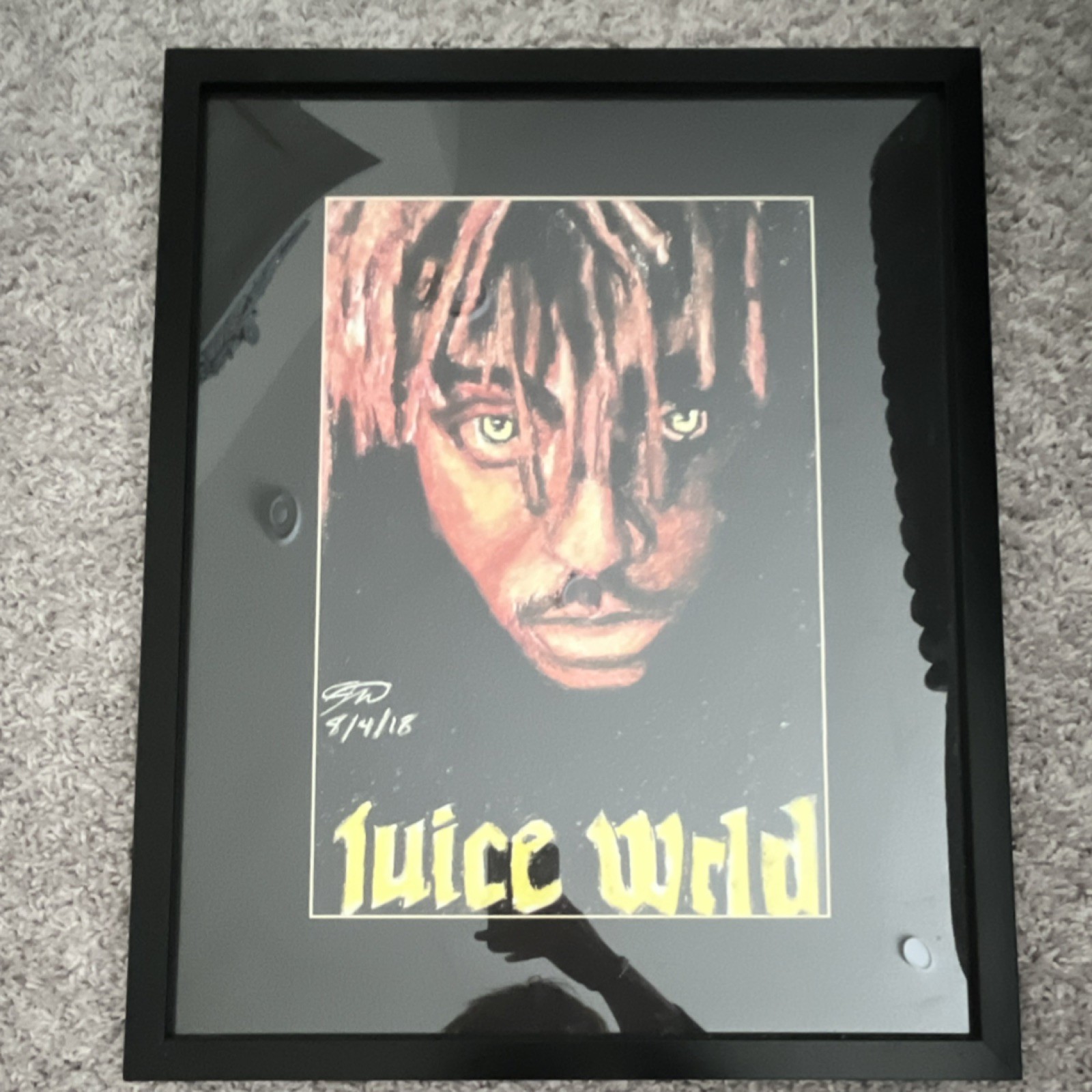 Original Juice WRLD Framed Signed Art Print 16x20 Portrait 2018