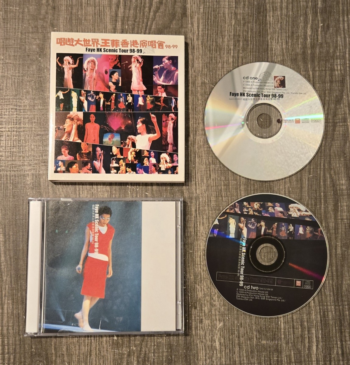 Two Disc CD Set Faye Wong Faye Hong Kong Concert Scenic Tour 98