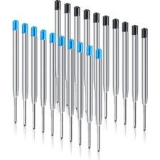 Kugelschreiberminen G2, 20 St&uuml;ck, Schwarz Blau, Gro&szlig;raumminen Metall, Ersatzm...
