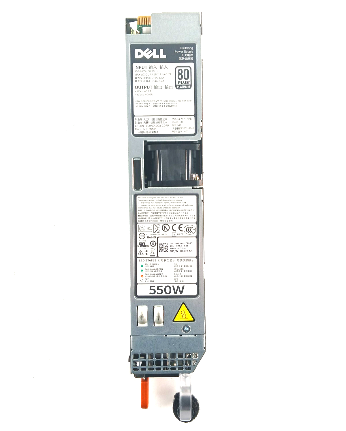 550W Power Supply for Dell PowerEdge R320/R420 Server - M95X4
