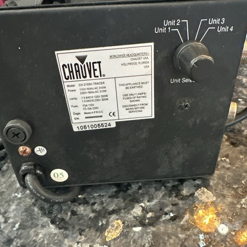 CHAUVET TRACER HEAD DJ EQUIPMENT CH-210SH B - Picture 3 of 4