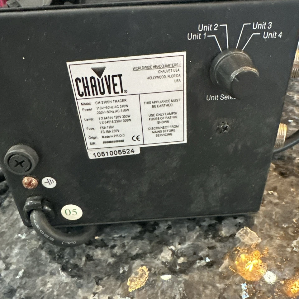 CHAUVET TRACER HEAD DJ EQUIPMENT CH-210SH B - Image 3 of 4