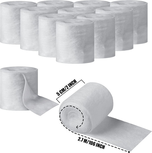 12 Rolls Medical Cotton Cast Padding Plaster Cloth(2 Inch X 8.8 ft) | Individ...