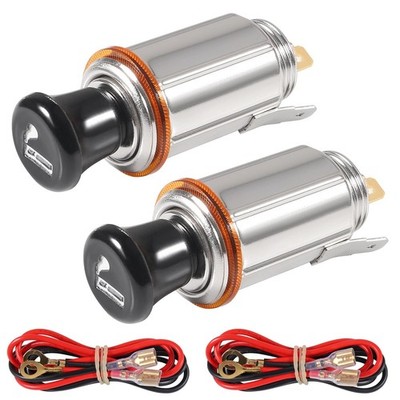 2 Pack Car Cigarette Lighter, DC 12V Car Cigarette Lighter Socket with Eject ...