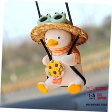 Rear View Mirror Hanging Accessories of Swinging Car Hanging Duck Sunflower New