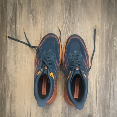 HOKA Speedgoat 5 Women s Running Shoes Blue Orange Mesh Breathable Cushioned