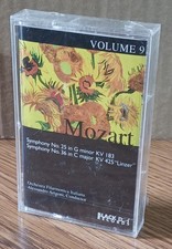 MOZART: Symphony No 25  No 36 VOLUME 9 Factory Sealed Audio Cassette Tape