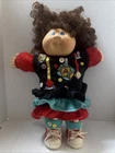 Cabbage Patch Kid Designer Line Girl Doll w/ Patchwork Color Dress - Vintage CPK