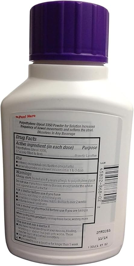 Grit Free Occasional Constipation Relief Ostomic Laxative (17.9oz