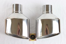 AUDI RS3 EXHAUST TIPS  6" X 4" OVAL DUAL EXHAUST TAILPIPES TIPS