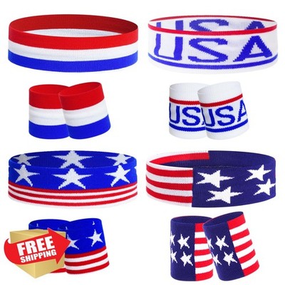 cnomg Headband Wristband Set Style2 3 Count Pack of 4