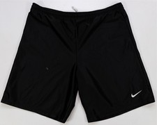 Rare Vintage NIKE Swoosh Athletic Basketball Gym Shorts 90s Made In USA Black L