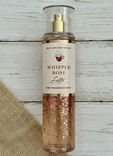 Bath & Body Works WHIPPED ROSE LATTE Fine Fragrance Body Spray 8 oz New