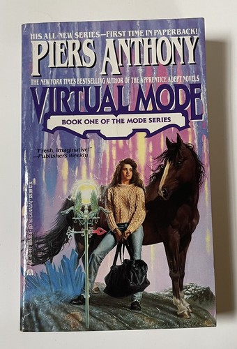 Virtual Mode Piers Anthony Paperback 1991 Book One Mode Series