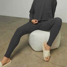 LUNYA Pants Womens Small Grey Pull On RESTORE Thermal High Rise Leggings Lounge