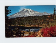 Postcard Mount Rainier and Reflection Lake Rainier National Park Washington USA