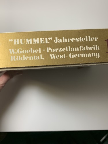 1972 M.J. HUMMEL GOEBEL No 265 collector plate Hand Painted original box - Picture 6 of 7