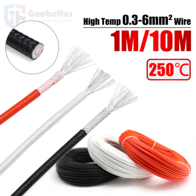 Hitzefeste hitzebeständige Kabel 250   Glasfaserweben 0.3mm²-6mm² Litze Kupferli