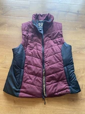 Noble Outfitters Equestrian Vest Burgandy / Black Nice Women's Size XL