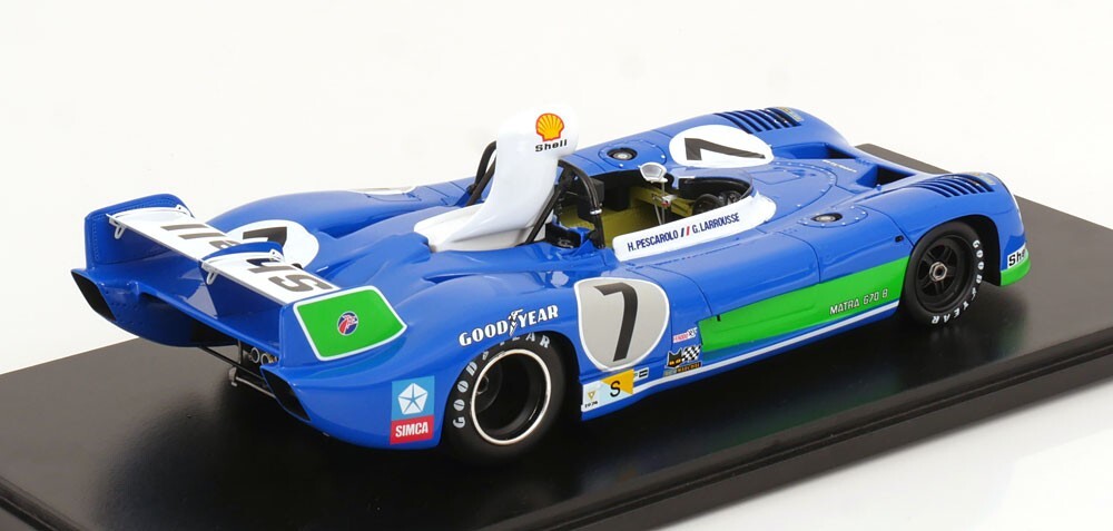 1/87 スパーク マトラ シムカ MS670 B Winner LM優勝 Spark Matra Simca MS670 B Winner 24h Le Mans 1973 #11 with