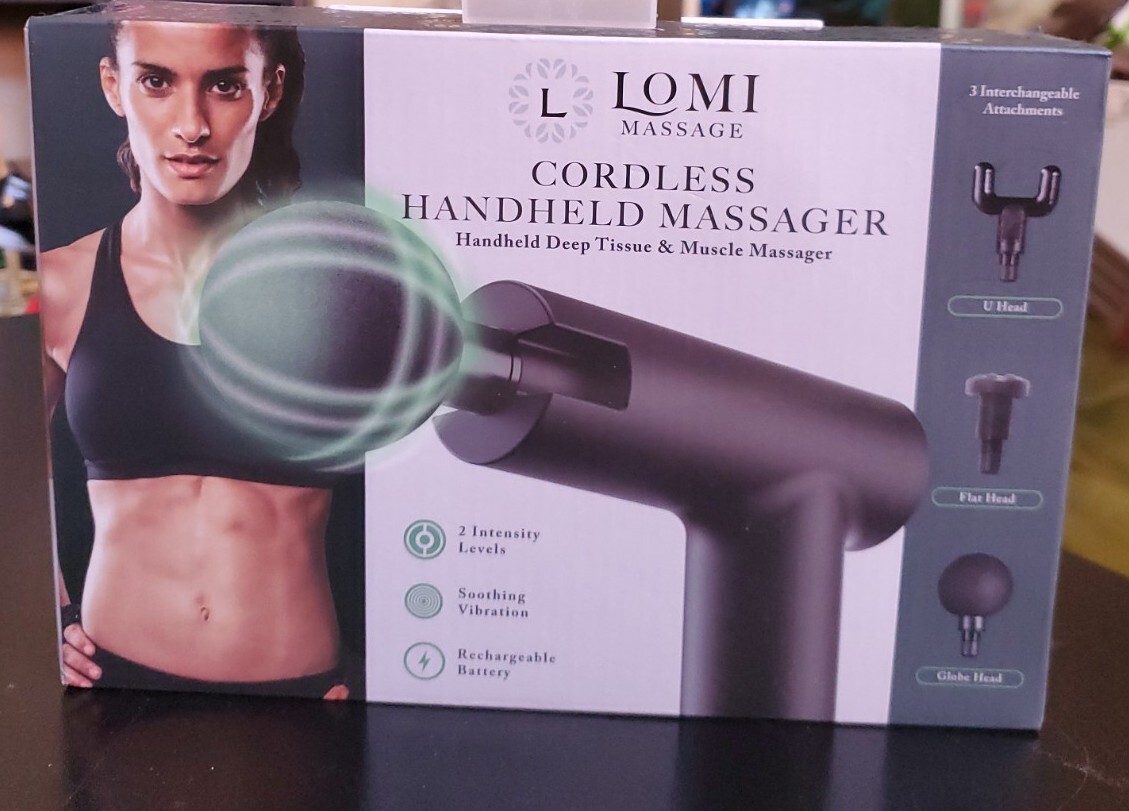 LOMI Massage Cordless Muscle Handheld Percussion Deep Tissue and Muscle  Massager