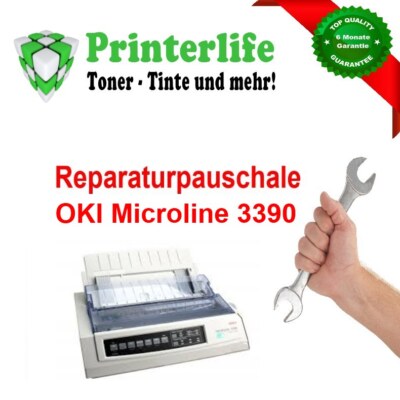 Servicepauschale Reparatur Nadeldrucker OKI Microline 3390 mit Rechnung