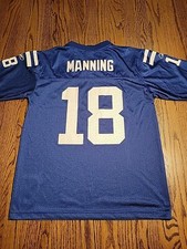 Reebok Peyton Manning Indianapolis Colts Jersey Youth Size Large 14-16 Football