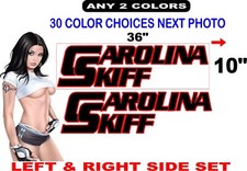 Carolina Skiff DECALCOMANIA LOGO DECALCOMANIE ADESIVO 36" BARCA BARCHE 30 OPZIONI COLORE