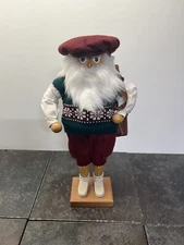 Grandeur Noel Wood Santa Nutcracker Christmas Decoration Golfer Santa Limited