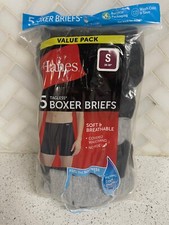 Hanes Men's Boxer Briefs Small 5 Pack