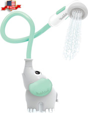 Baby Bath Shower Head - Elephant Water Pump with Trunk Spout Rinser - Control Wa