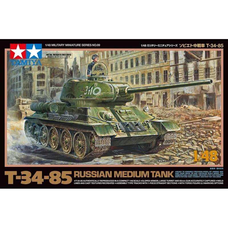 Tamiya 32599 1/48 Russian Medium Tank T-34-85