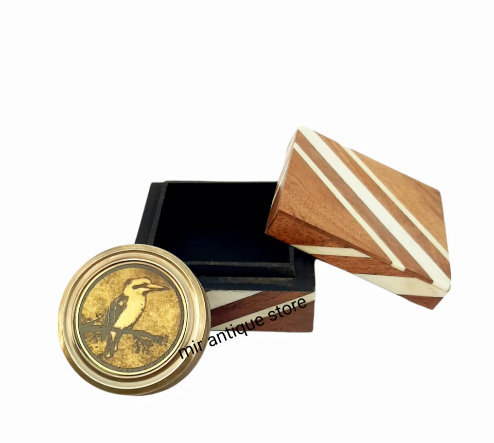 Brújula australiana de latón diseño Cucaburra mejores regalos para hombre, cumpleaños, Foto 4 de 4