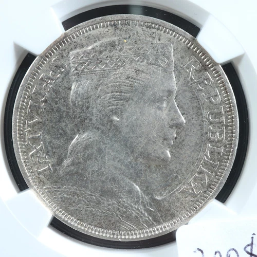 5 lati 1931 Latvia KM#9 NGC MS-62 Silver Lettonie Latvija