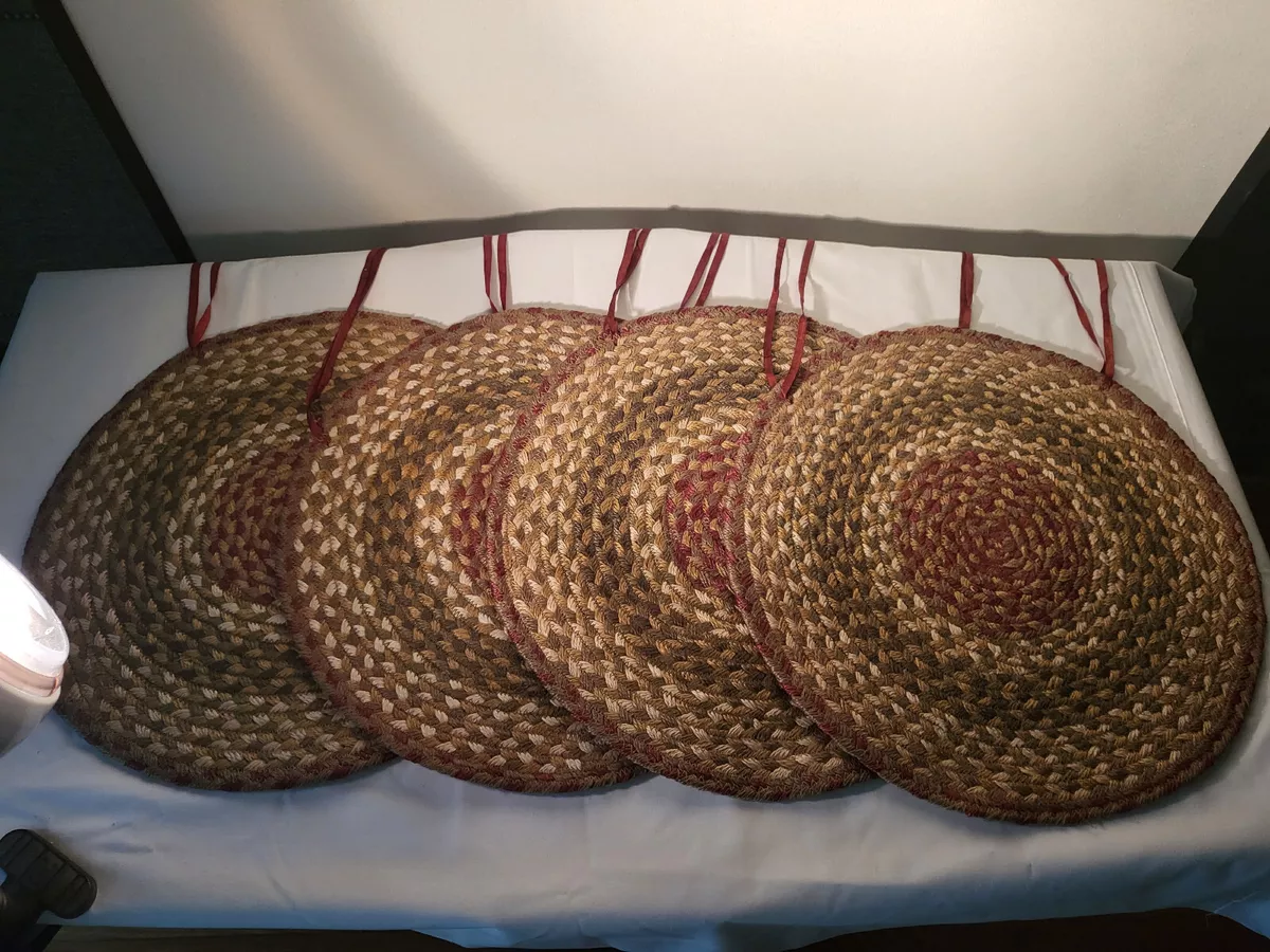 Braided store seat cushions